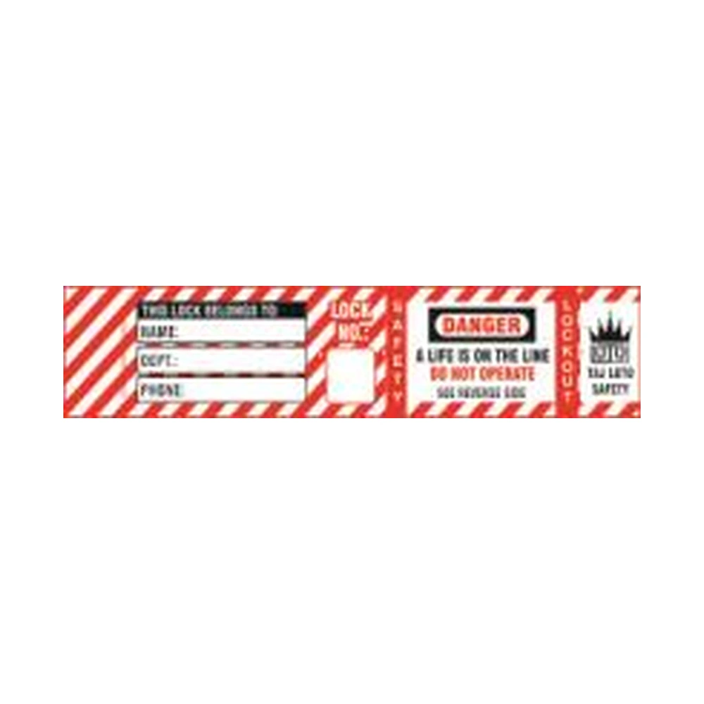 Jacket Padlock Label - B Type (10 Labels in 1 set)