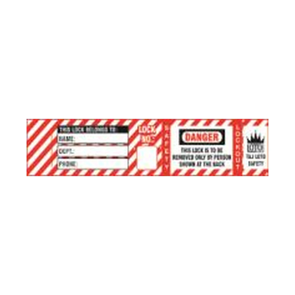 Jacket Padlock Label - C Type (10 Labels in 1 set)