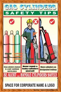 SCI-P-099 — GAS CYLINDER SAFETY TIPS _ ENGLISH