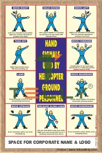 SCI-P-097 — HAND SIGNALS USED BY HELICOPTER GROUND…