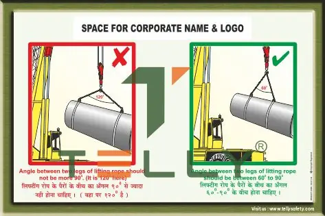 SCI-P-136 — ANGLE TWO LEGS OF LIFTING ROPE