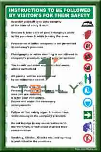 SCI-P-796 — VISITORS SAFETY POSTERS