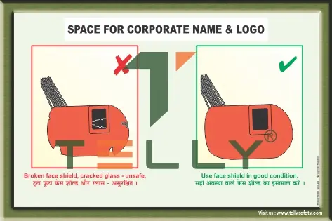 SCI-P-206 — USE FACE SHIELD IN GOOD CONDITION