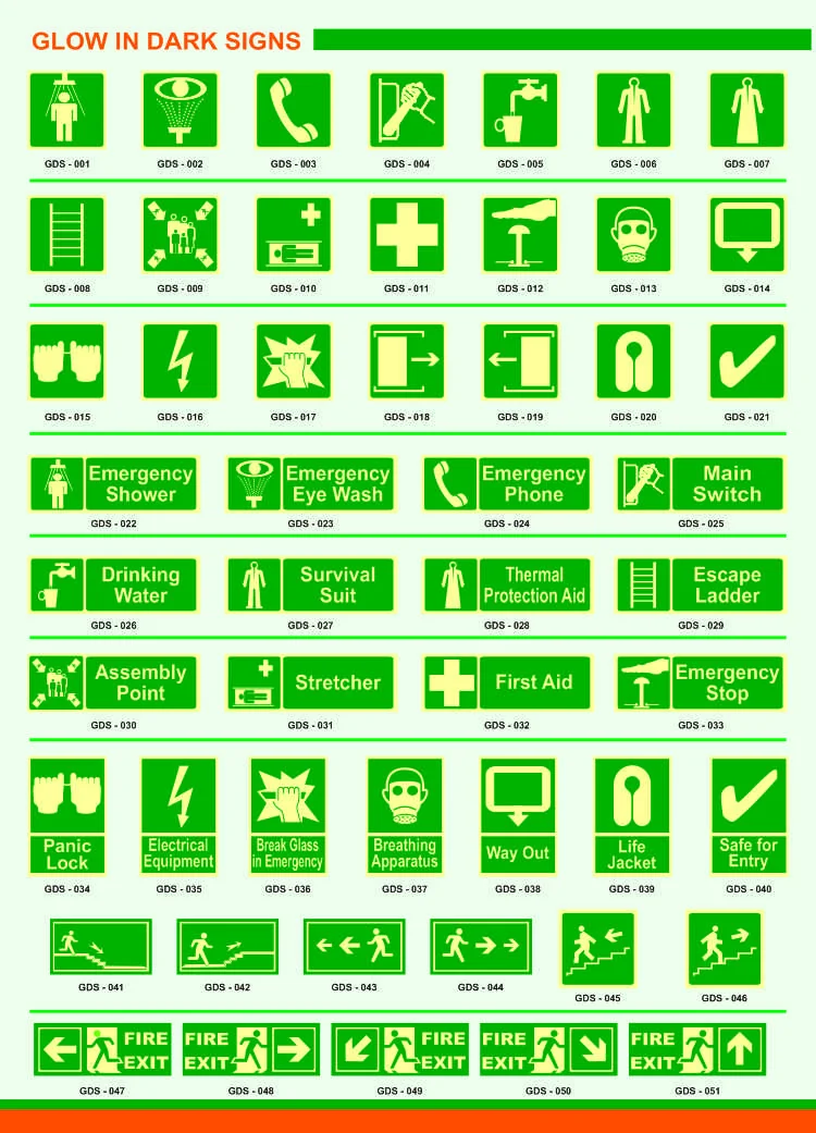 GLOW IN DARK SIGNS